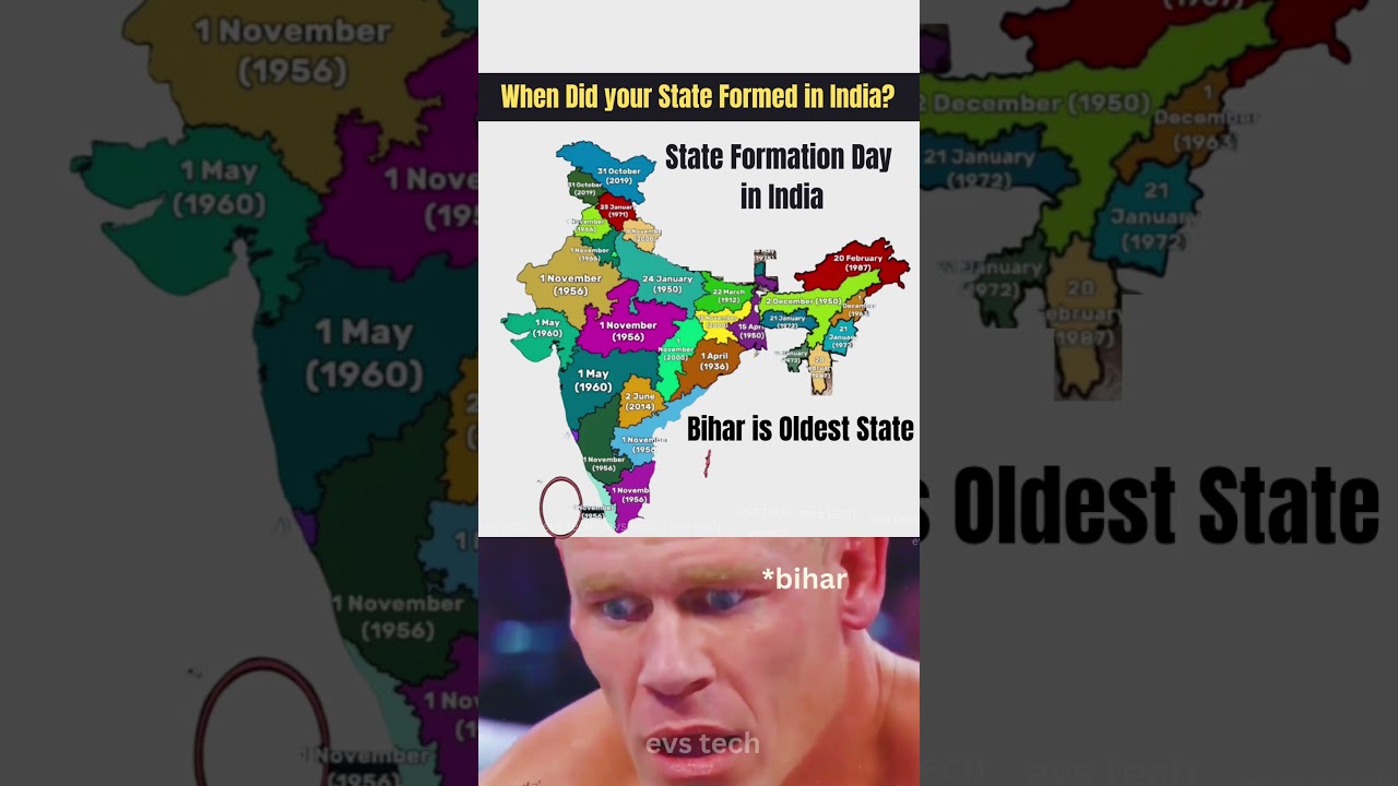 Indian States & Their Formation Year | When Was Your State Formed? 📅