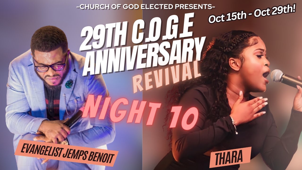 2 Week COGE Revival Night - 10 Ft. Evangelist Jemps 10/25/2023