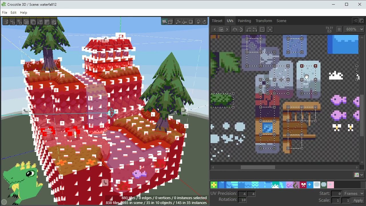 Crocotile 3D 🐊 Auto-paint padding around UVs