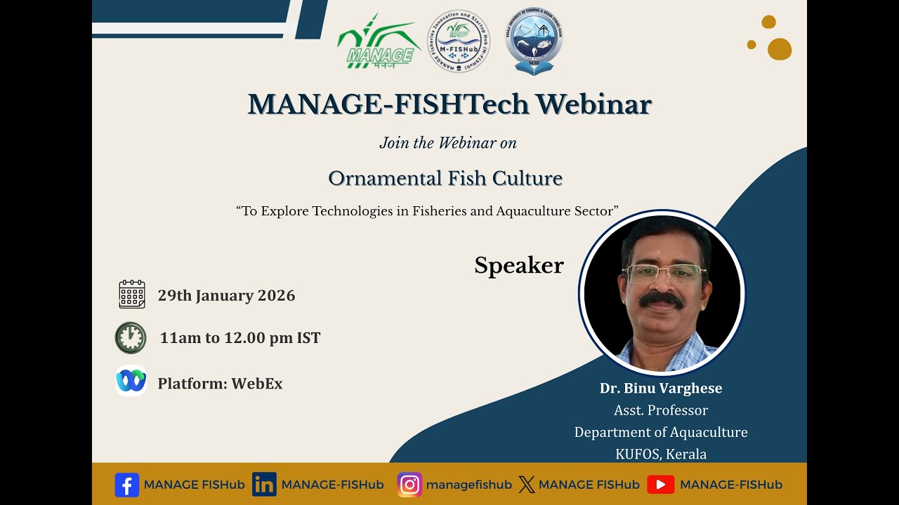MANAGE Fisheries Innovation Startup Hub (FISHub) 