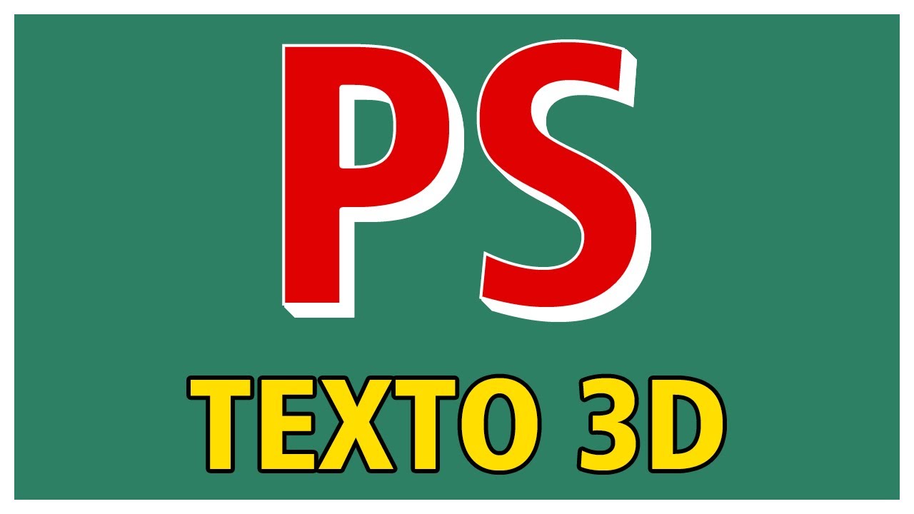 Como criar TEXTO 3D (sem placa de vídeo) no PHOTOSHOP