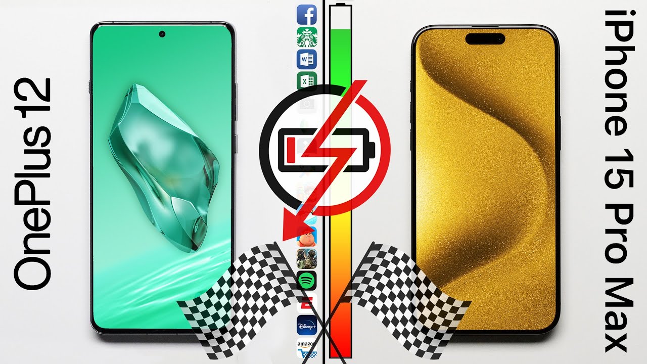 OnePlus 12 vs. iPhone 15 Pro Max Speed & Battery Test!
