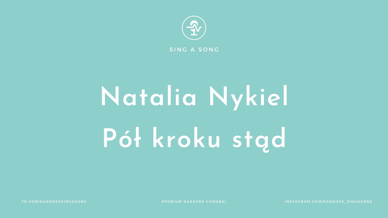Natalia Nykiel - Pół kroku stąd (Karaoke/Instrumental) (Vaiana: skarb oceanu)