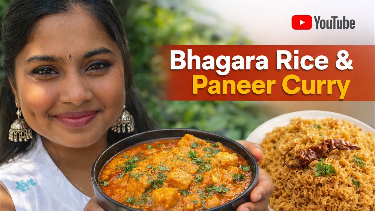 Perfect Combo: Bhagara Rice & Paneer Masala | Step-by-Step Recipe