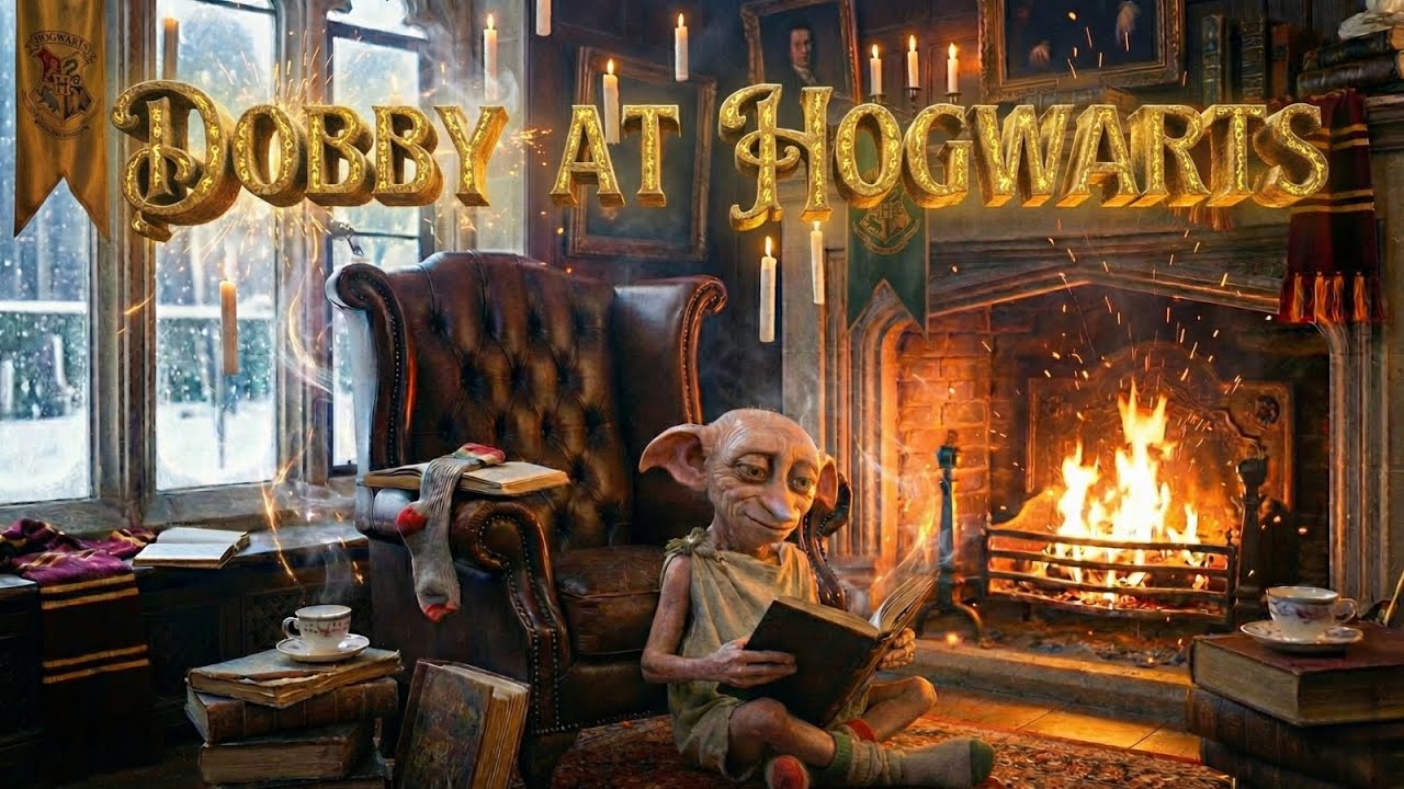 A Relaxing Study Night with Dobby at Hogwarts