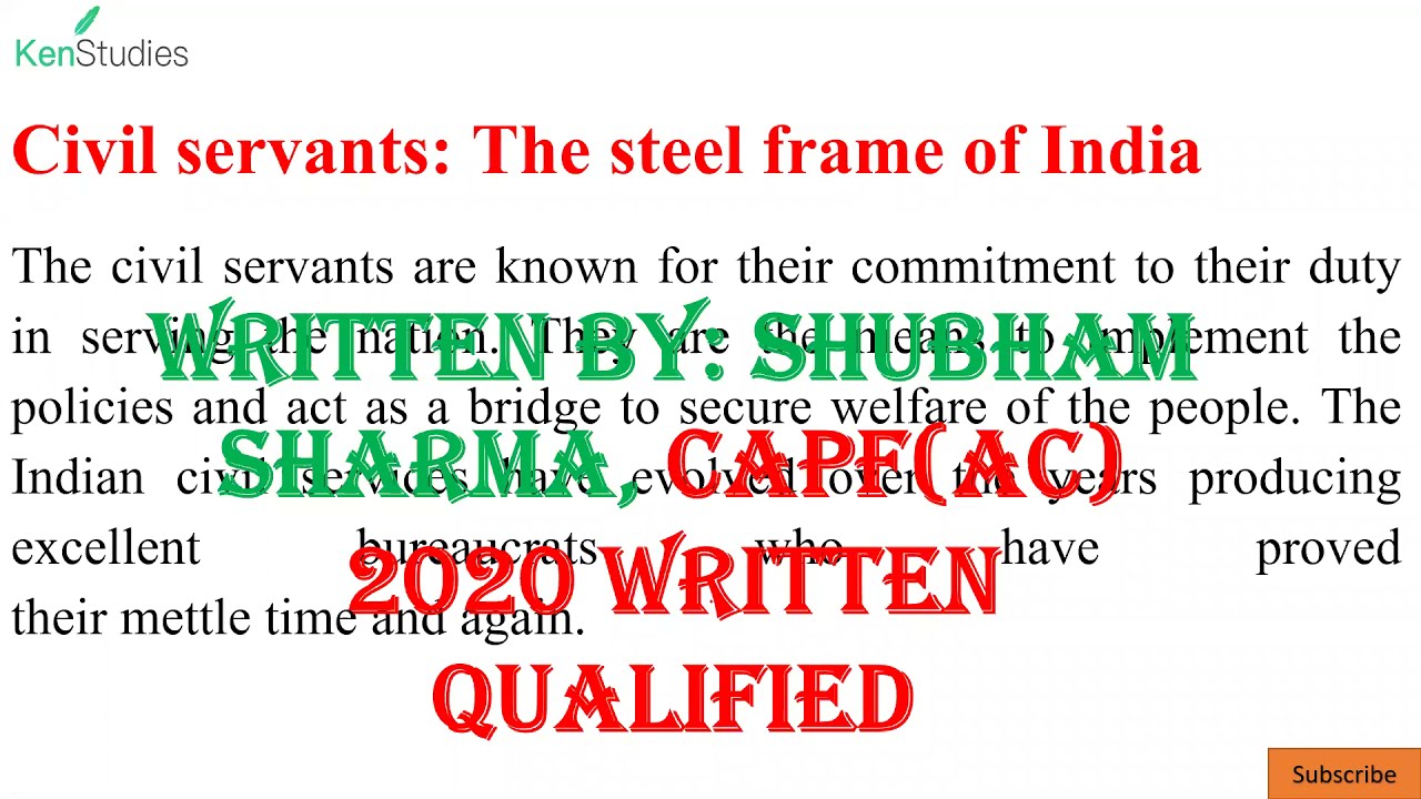 Civil Servants: The Steel Frame of India