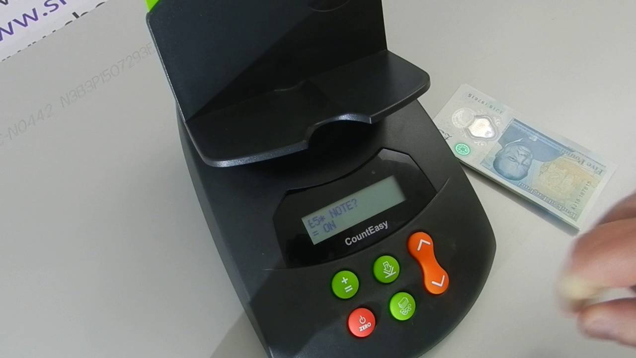 Volumatic Count Easy £5 polymer bank note upgrade