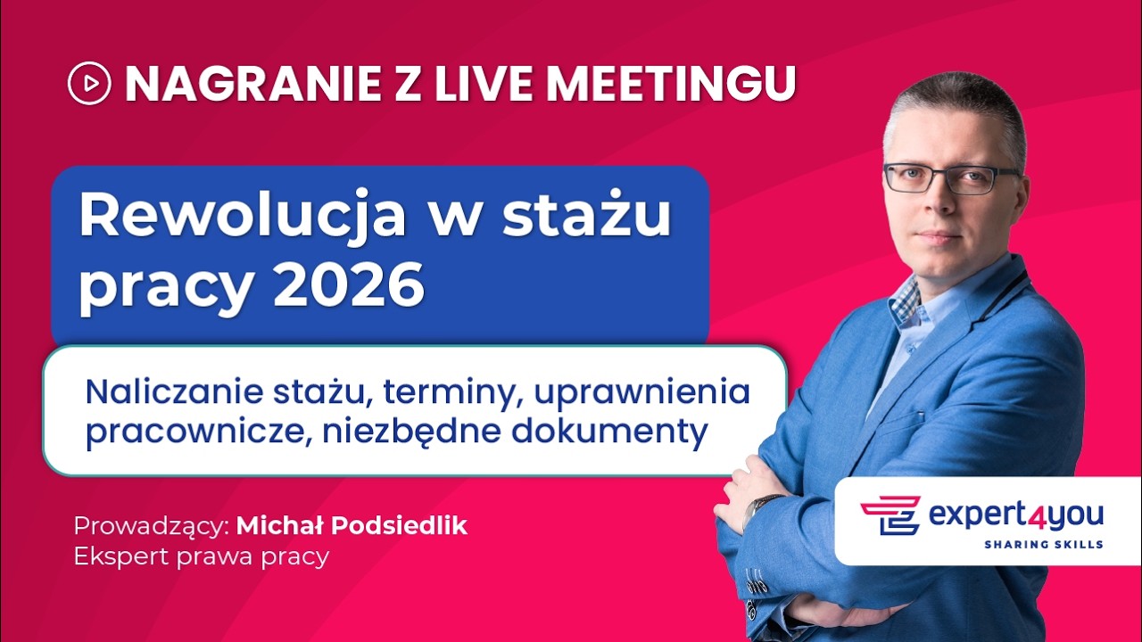 Rewolucja w stażu pracy 2026
