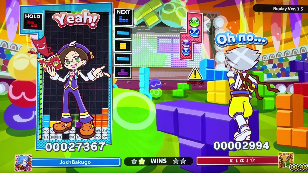 Tetris Ren & Puyo Chain battle vs KLALX - Puyo Puyo Tetris 2