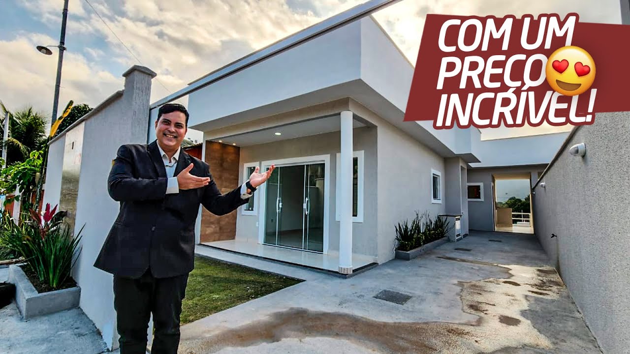 R$350.000 - CASA COM CHURRASQUEIRA E UM QUINTAL LINDO DEMAIS! PERTINHO DA RODOVIA,  MARIC&Aacute;!🤩
