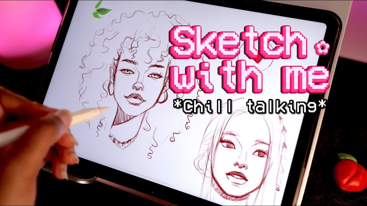 Chit Chat and Sketch with me | ✿ How I approach sketching, art goals + struggles ✿