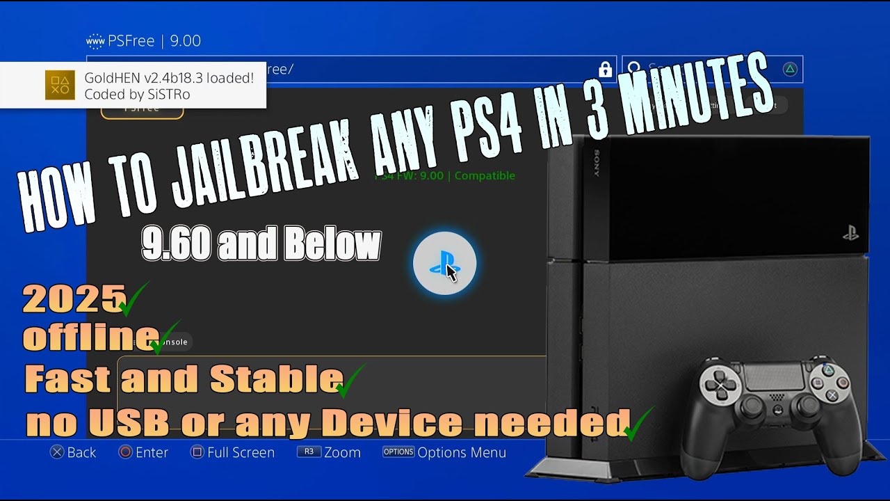 Как взломать любую модель PS4 за 3 минуты в 2026 году | PS4 9.60 и ниже