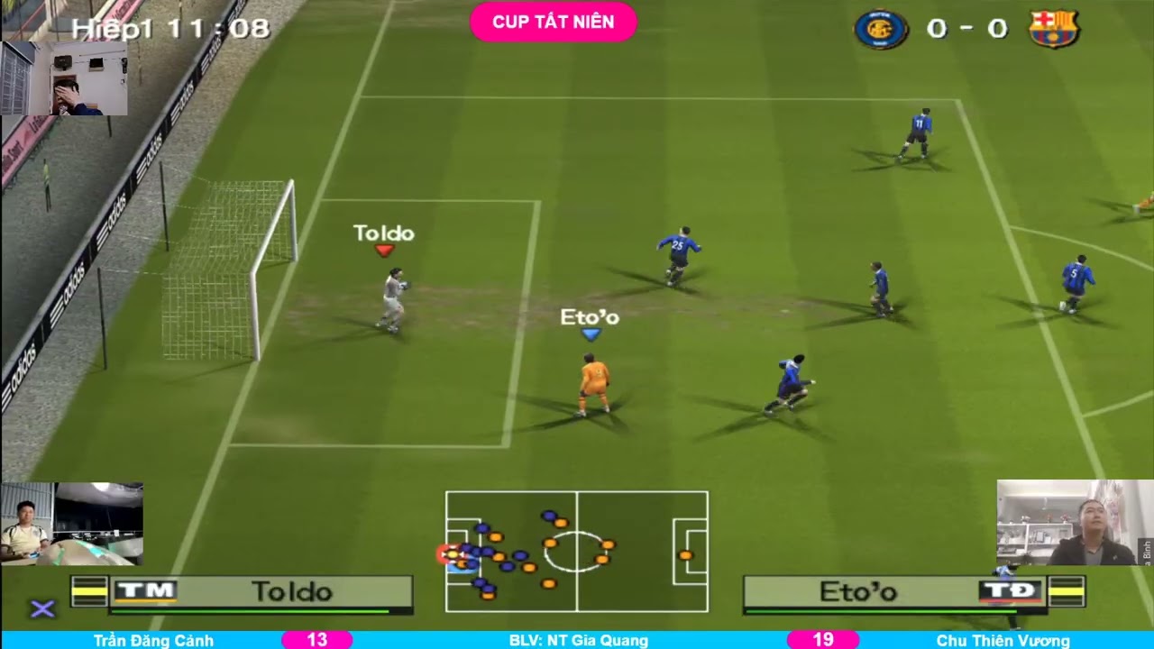Bảng E V3 PES6 TẤT NIÊN CUP: Đăng Cảnh vs Chu Thiên Vương #pes6 #bomtiensinhpes