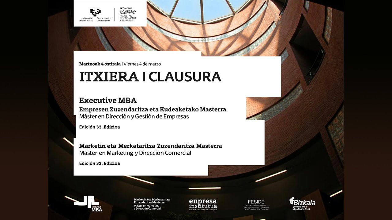 Acto de Clausura y Entrega de DIPLOMAS