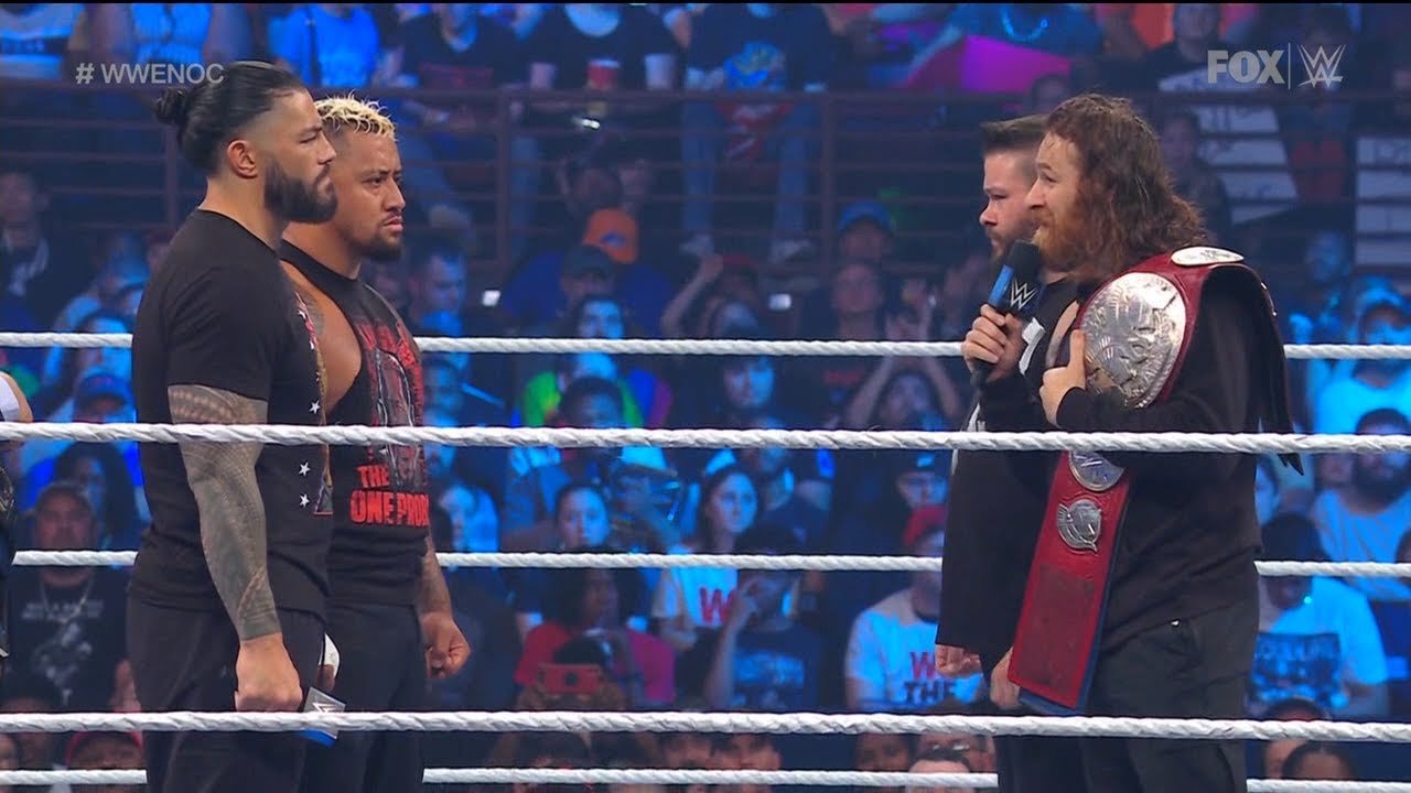 Roman Reigns and Sikoa Face Off Against Sami Zayn and Kevin Owens (1/2) - WWE SmackDown 19 May 2023