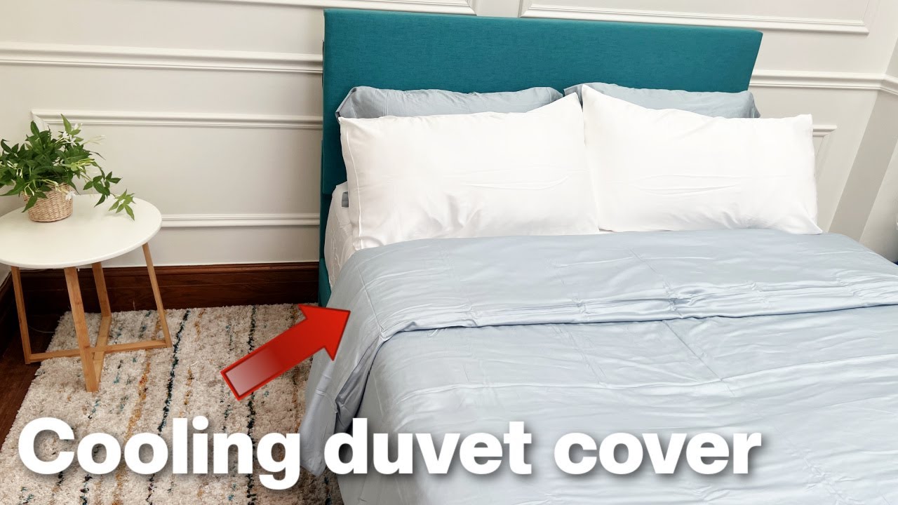 HUSH Bamboo Duvet Cover REVIEW (Silky Smooth Eggshell Blue)
