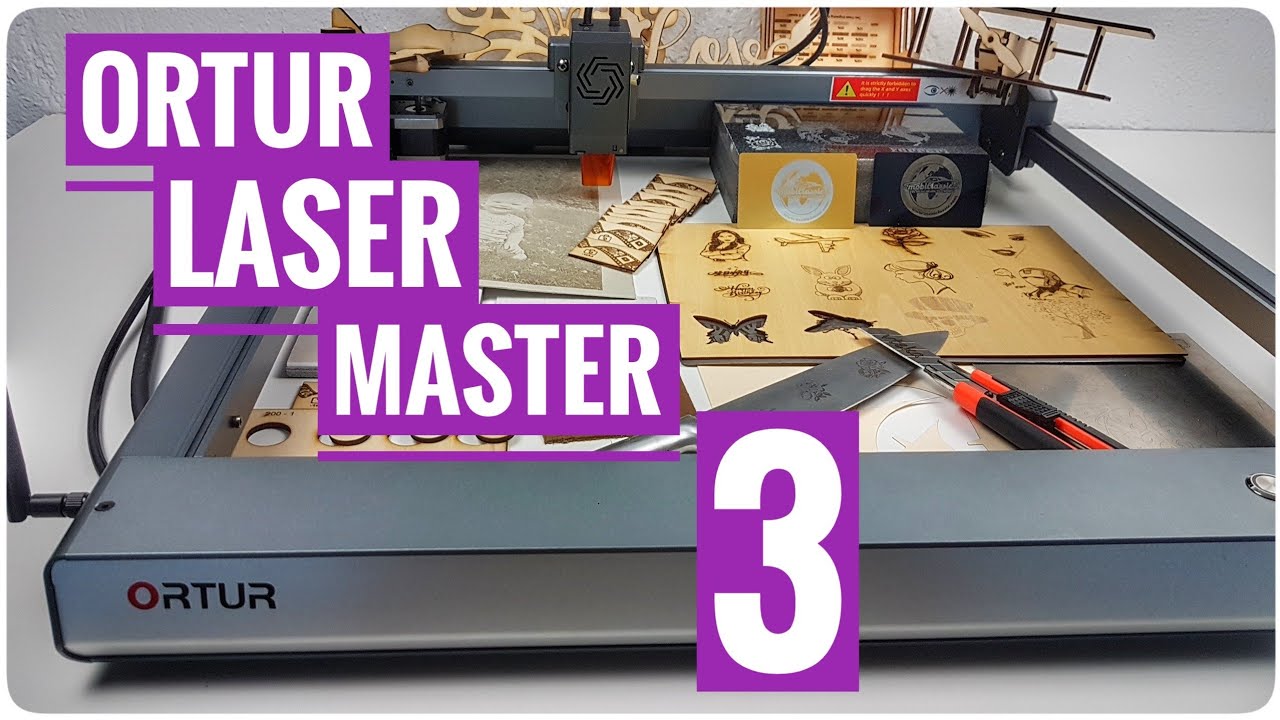 ORTUR LASER MASTER 3 - szybka grawerka laserowa o  dużej mocy 10W
