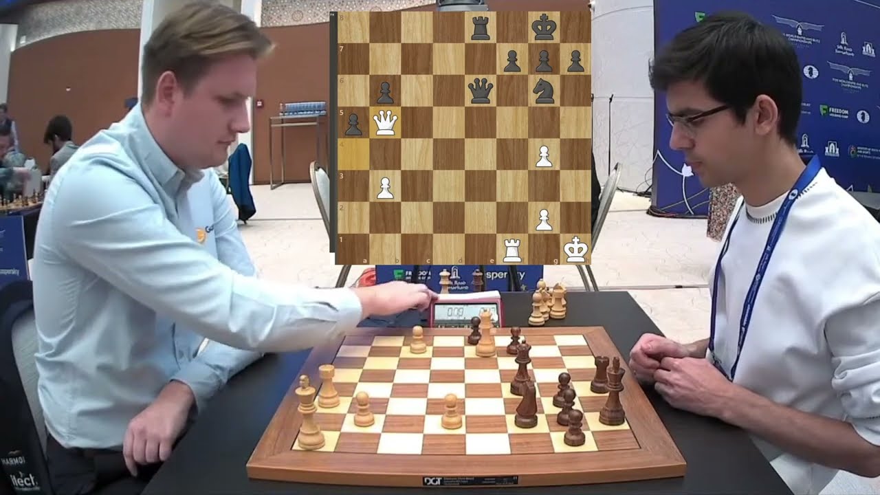 Johan-Sebastian Christiansen (2591) vs Anish Giri (2731) - FIDE World Blitz 2023