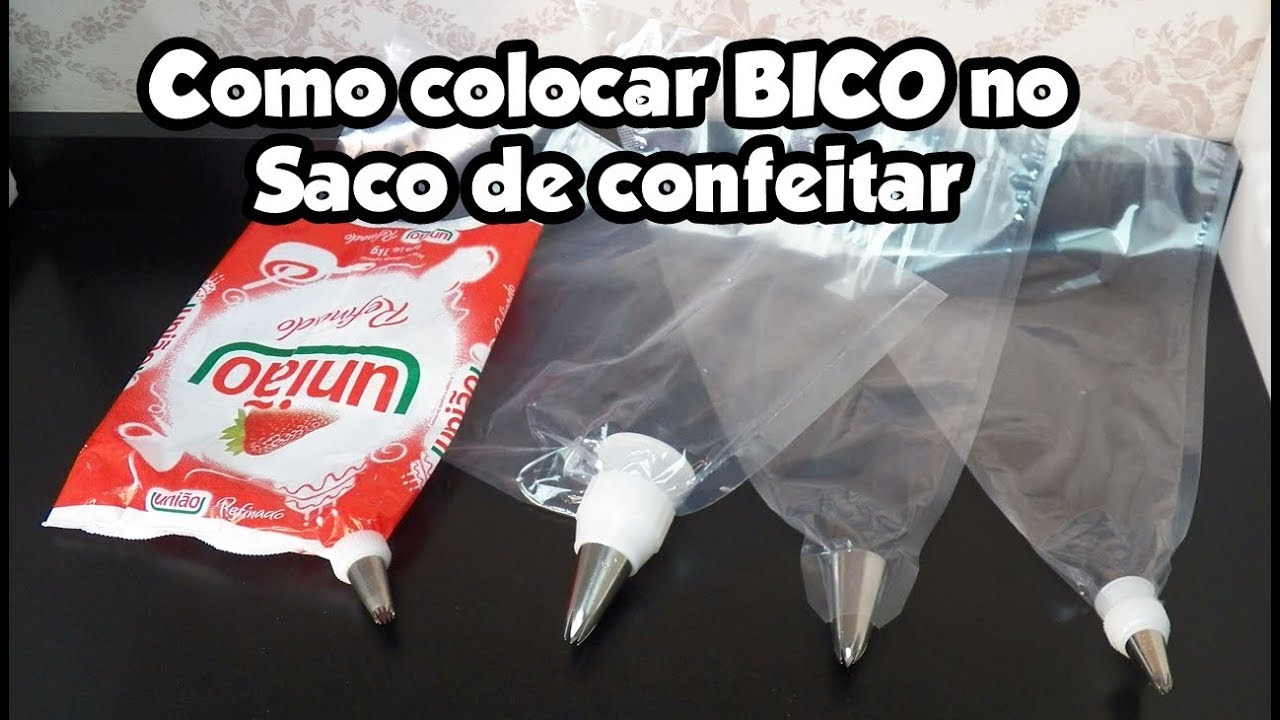 COMO COLOCAR BICO NO SACO DE CONFEITAR E QUAL SACO EU USO - Bru na Cozinha