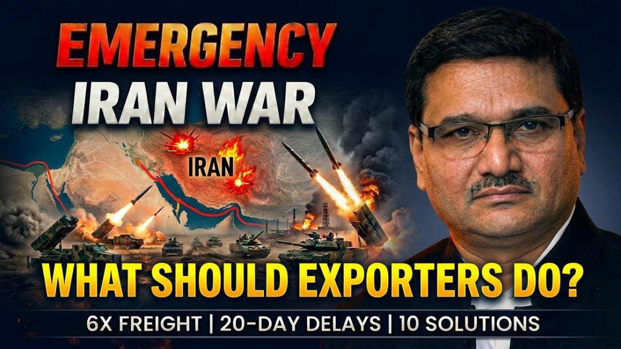 EMERGENCY: Middle East War -- What Must Indian Exporters Do NOW? | 10-Point Survival Guide