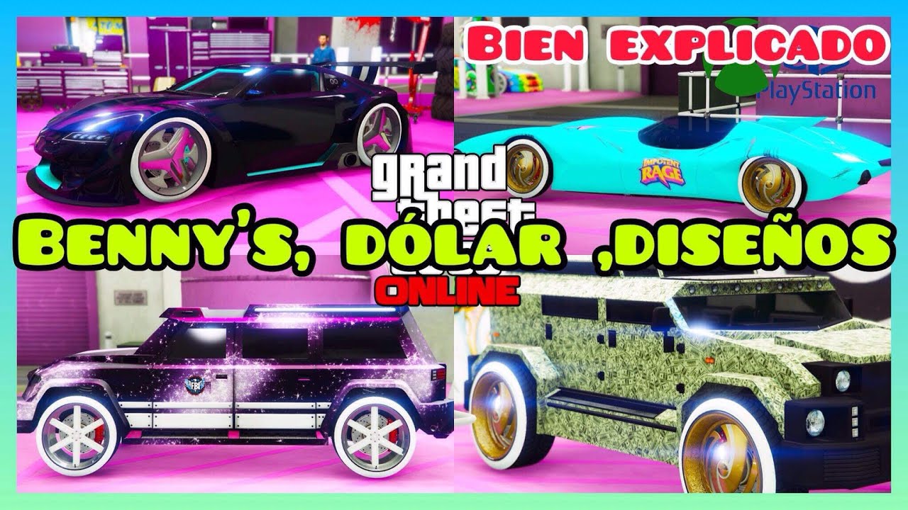 PEGATINA DOLAR |COMO MODEAR SIN RC BANDITO Y PONER PINTURA DE DISEÑO MODEADA - GTA ONLINE - PS4 XbOX