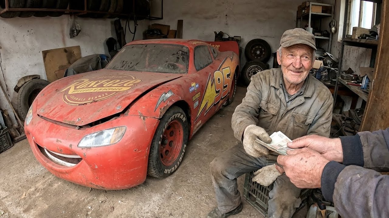 POV ASMR Car Restoration | Lightning McQueen Racing Version Full Restoration From Rust to Showroom