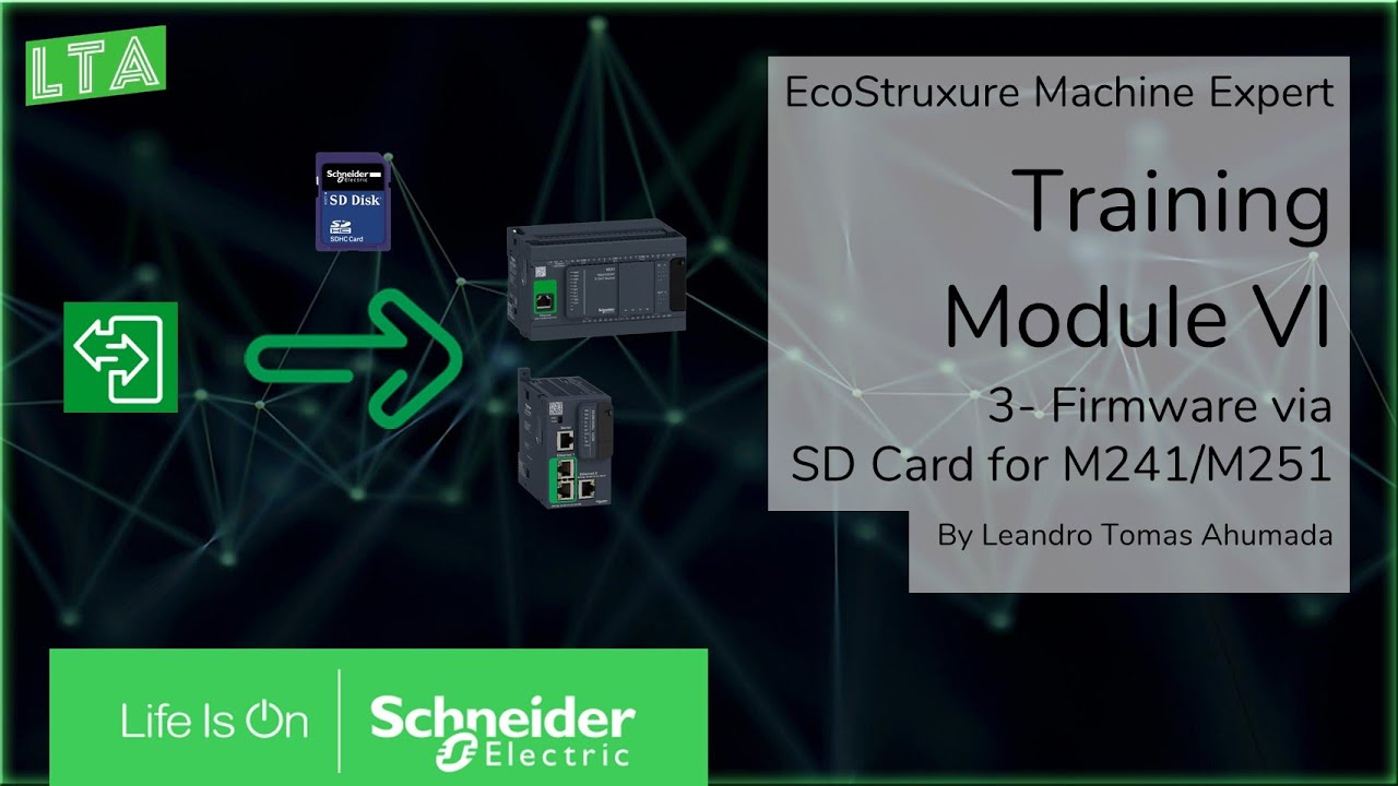 Обучение экспертов по машинам EcoStruxure — прошивка M6.3 через SD-карту для M241 M251