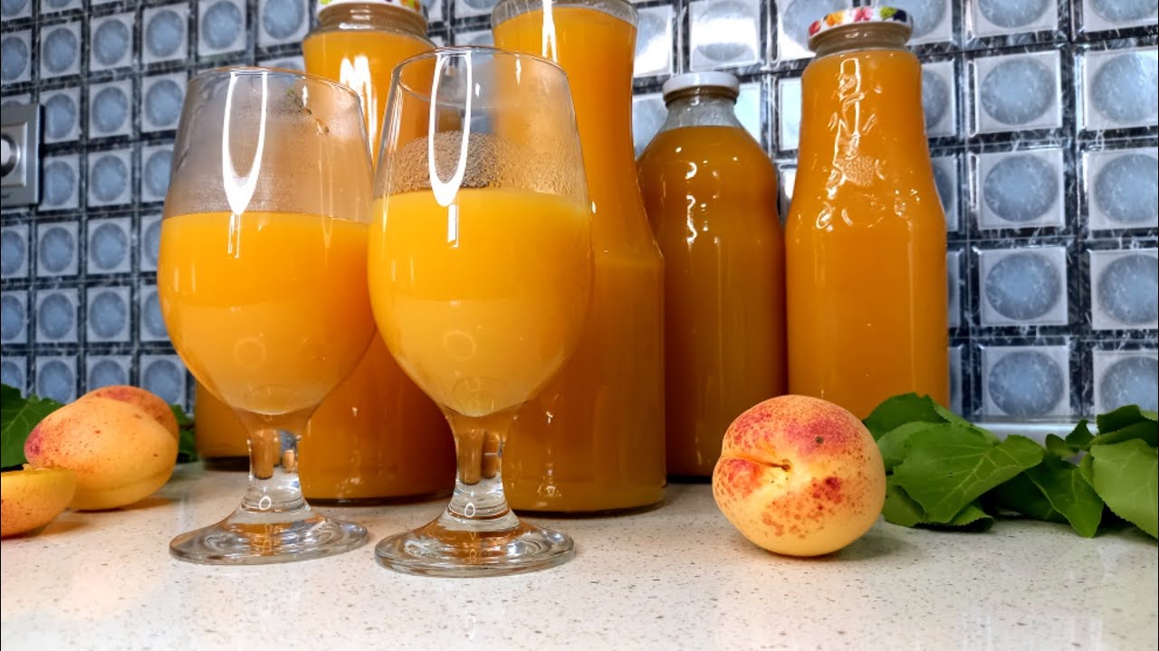 🍑Абрикосовый сок на зиму,в домашних условиях без соковыжималки! Натуральный абрикосовый нектар
