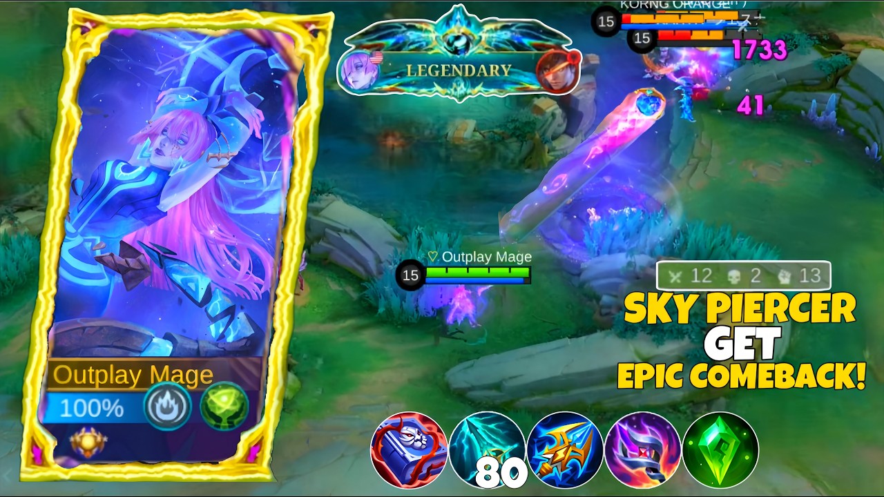 HARD MATCH! NOVARIA SKY PIERCER 80STACK CARRY TEAM! RECOMMEND THIS FOR NOVARIA | MOBILE LEGENDS