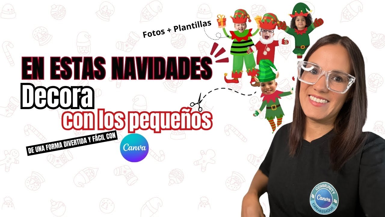 🤩En estas navidades decora con Canva. Fotos más plantillas