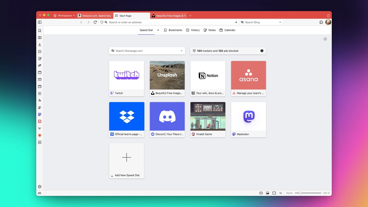 Workspaces and Tab Stacks | Vivaldi Browser