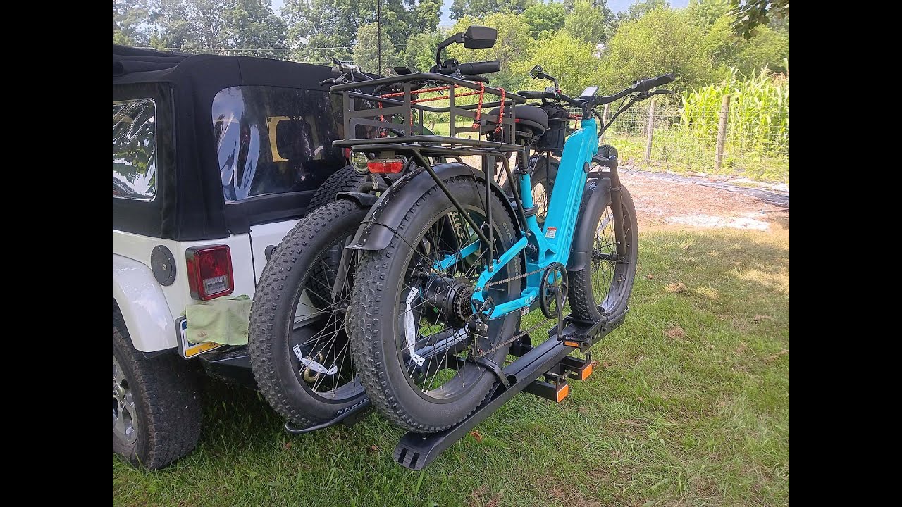 Loading Two Aipas M1 Pro E-Bikes on the Cravot CyberRack S2 | 90 lb Fat-Tire E-Bike Haul Test