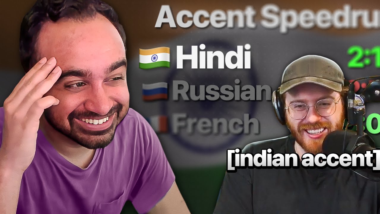 Squeex watches Wubby do the Accent Speedrun Challenge