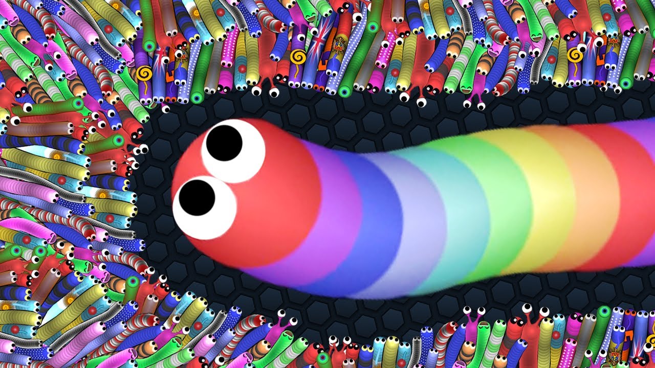 Slither.io - 9999 SNAKES GO AFTER 1 SNAKE! Epic Slitherio Gameplay