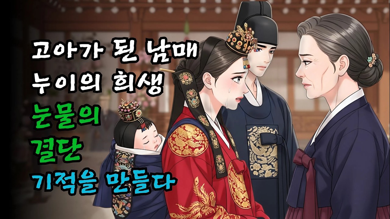 부모 잃고 갈 곳 없는 젖먹이 남동생을 업고 시집간 현명한 누이… 끝내 모두를 살린 눈물의 선택 | 옛날이야기 | 야담 | 오디오북 | 수면동화 | 민담
