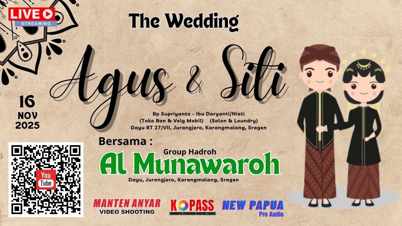 LIVE  HADROH AL MUNAWAROH || AGUS & SITI || NEW PAPUA PRO AUDIO || MANTEN ANYAR SHOOTING 2 | MALAM
