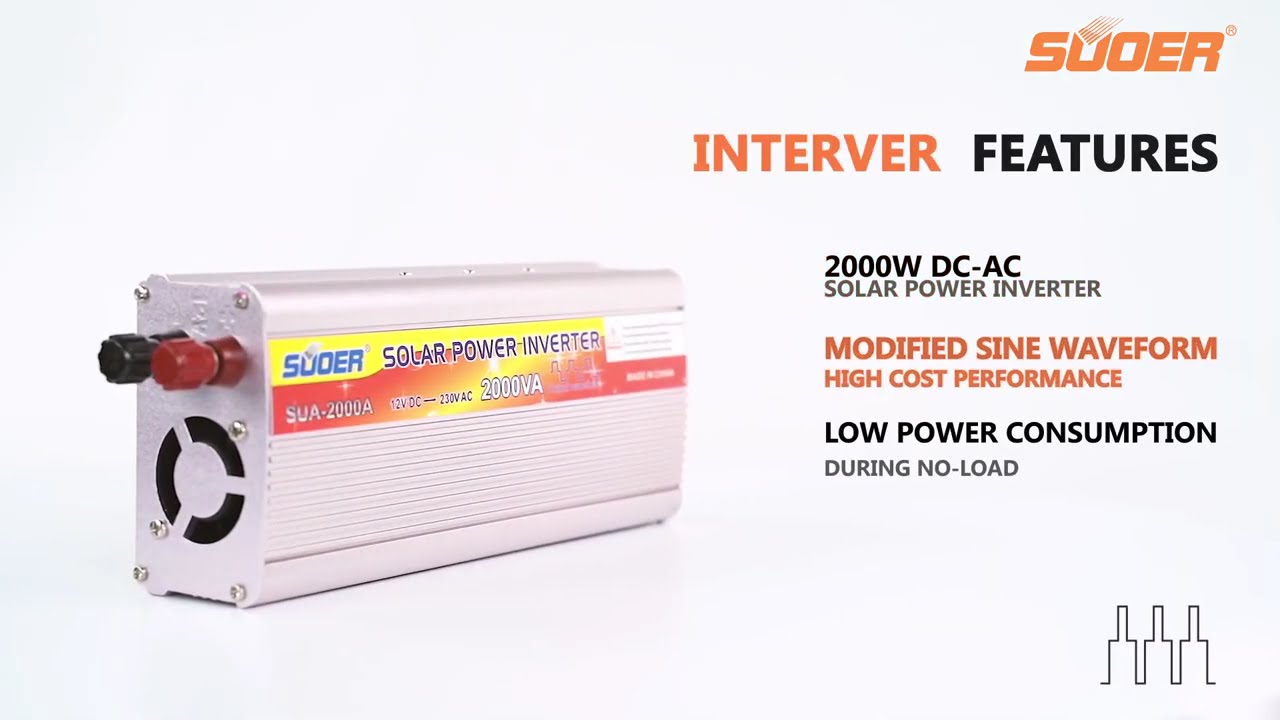 K&iacute;ch điện 12v sang 220v 2000w  Inverter SUA 2000A