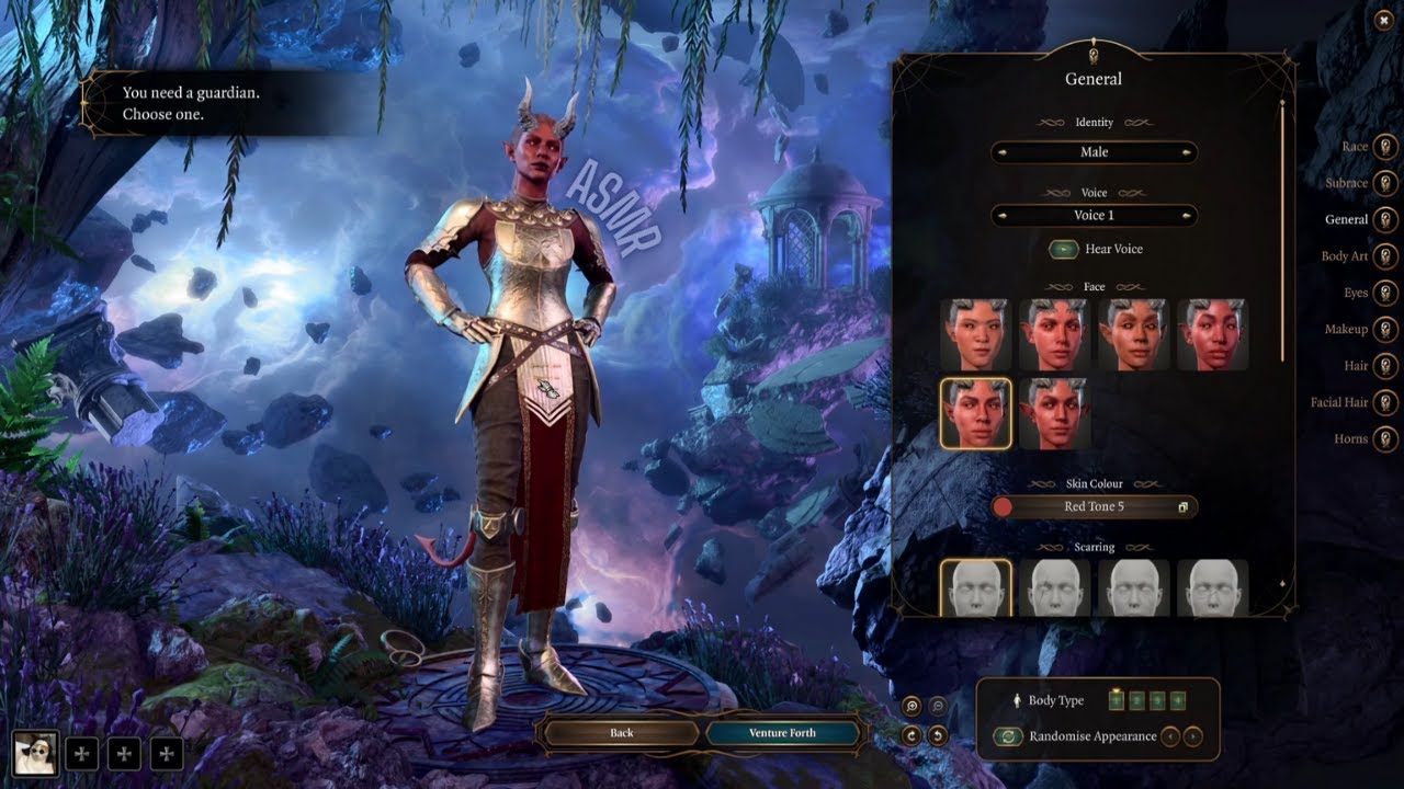 ASMR | Baldur's Gate 3 ✧ 1 Hour of Relaxing, Whispered Character Creation 🧝🏻🧚🏽‍♀️
