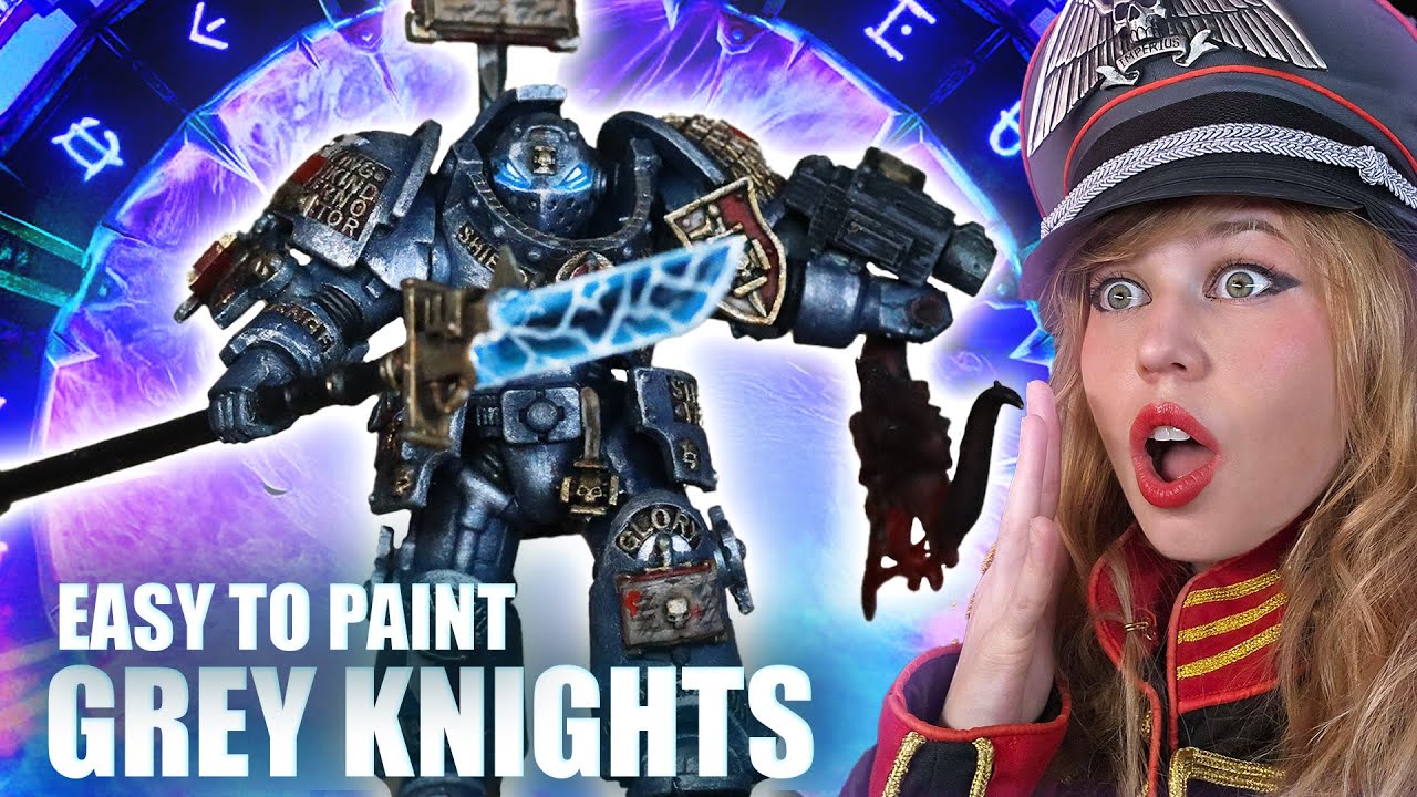 How to Paint Grey Knights With Blue Tinted Power Armor | Warhammer 40K