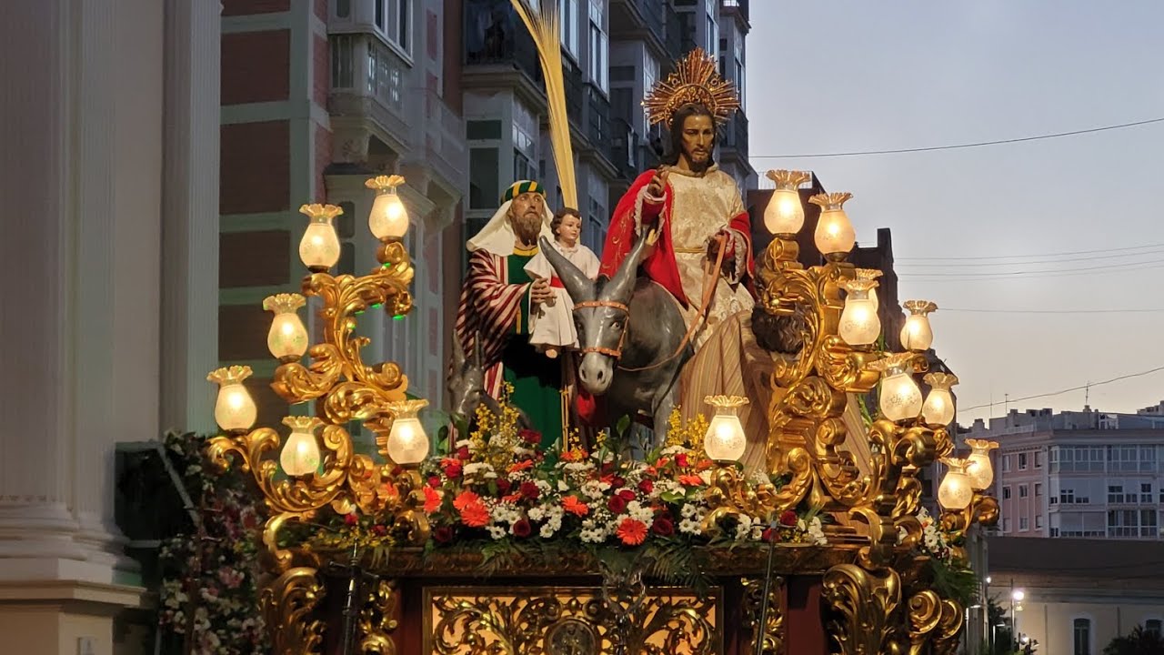 Procesión de la Entrada Triunfal de Jesús en Jerusalén (Cofradía California). Semana Santa Cartagena