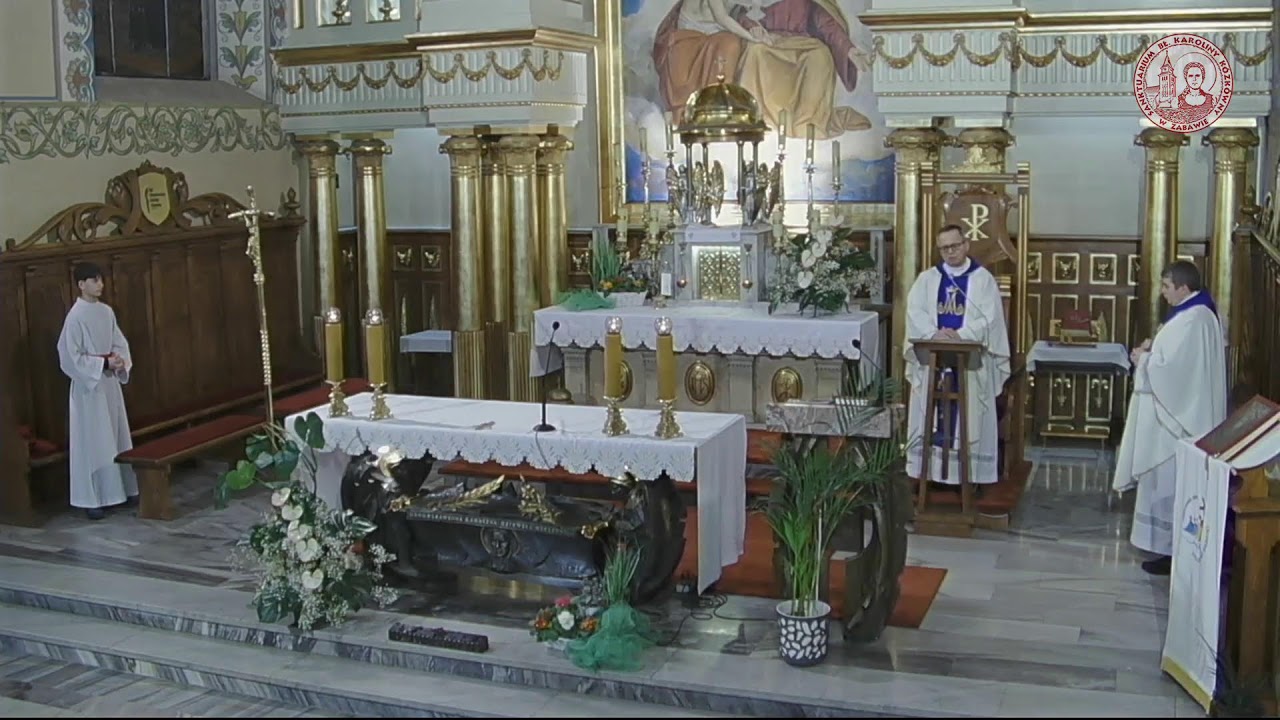 Msza św. na żywo - Sanktuarium bł. Karoliny w Zabawie