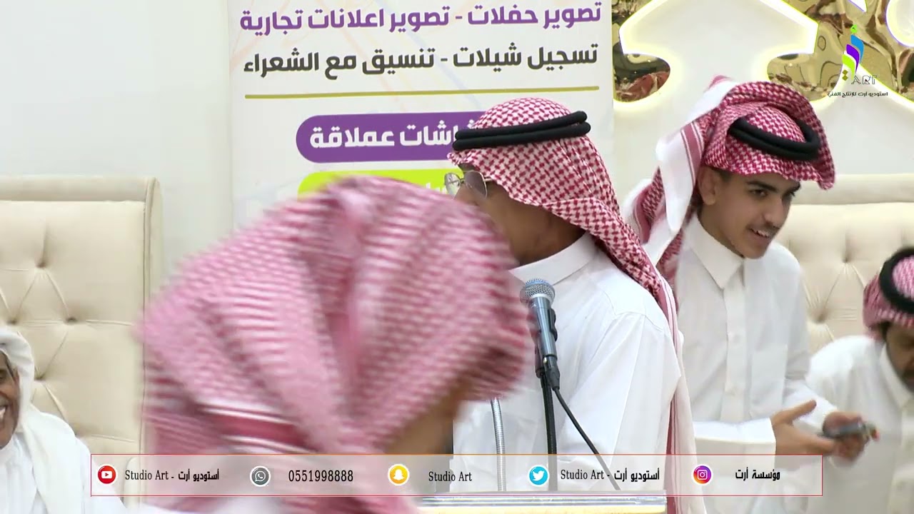موال تركي الميزاني-مرزوق المقاطي-منيف المنقره-محمد بن مشيط من حفل زواج الشاب سعود بن علي بن الخمري