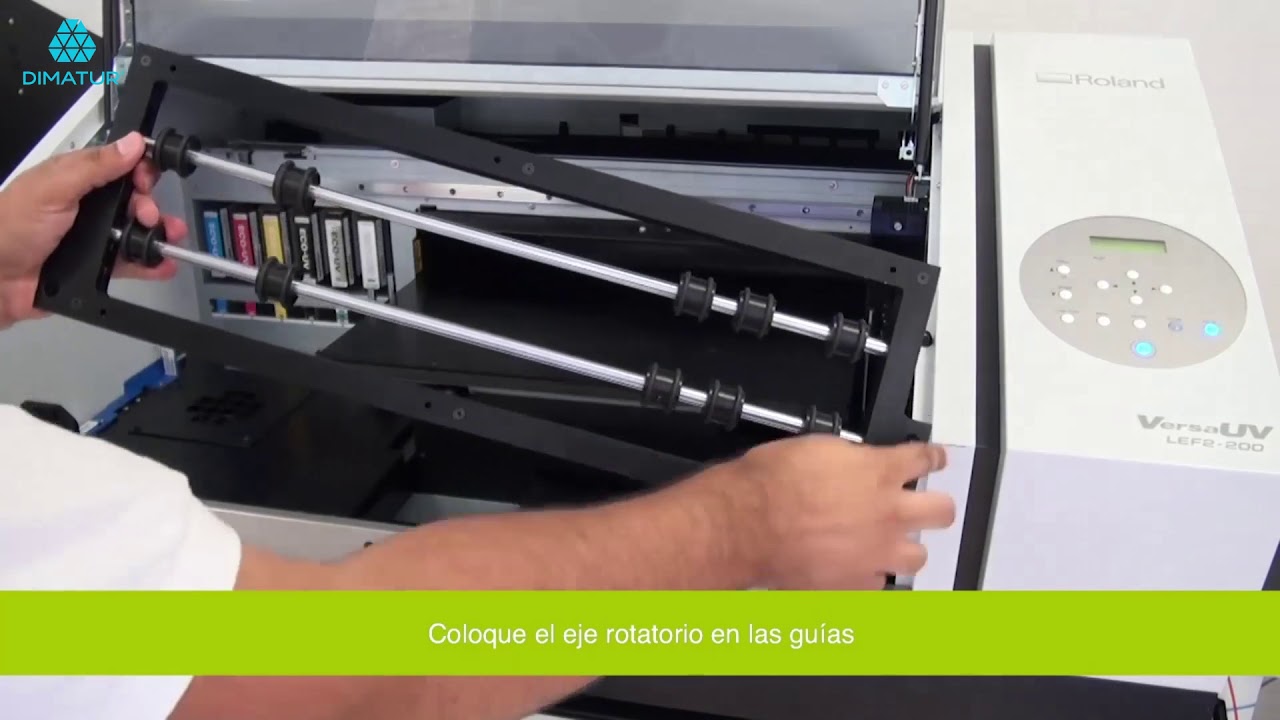 Dimatur – Roland – VersaUV LEF2-200 – Eixo Rotativo (Mesa)