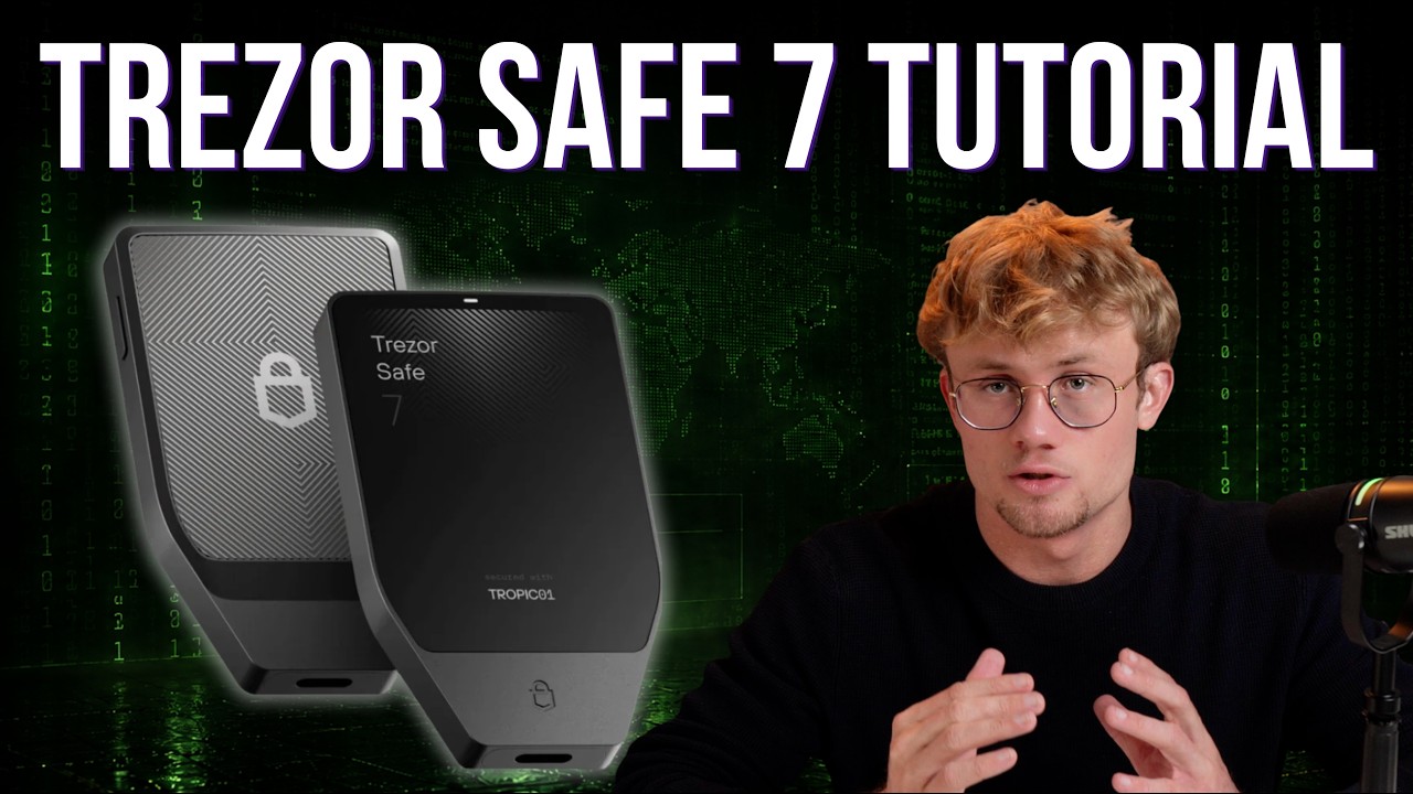 Полное руководство по Trezor Safe 7: настройка, получение, отправка и резервное копирование.