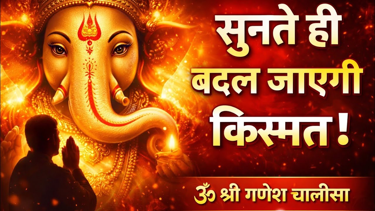 सम्पूर्ण गणेश चालीसा लिखित में।। Ganesh Chalisa with Lyrics | Remove All Obstacles 