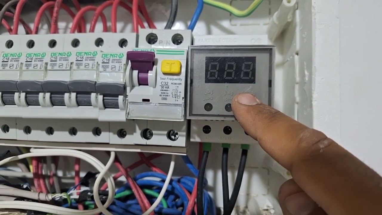 آموزش نصب محافظ ولتاژ پارت مخصوص نصب در تابلو فیوز