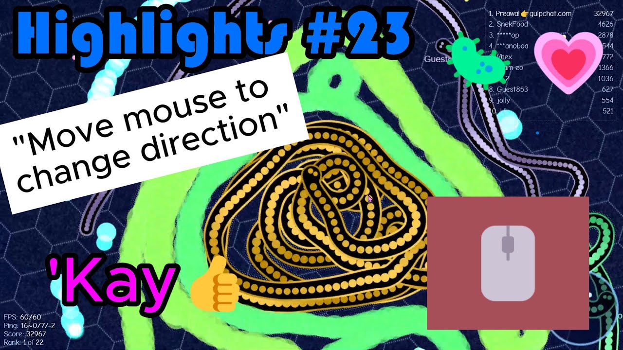 Gulper.io | HIGHLIGHTS #23 - Don't Die Before I Get to Kill You