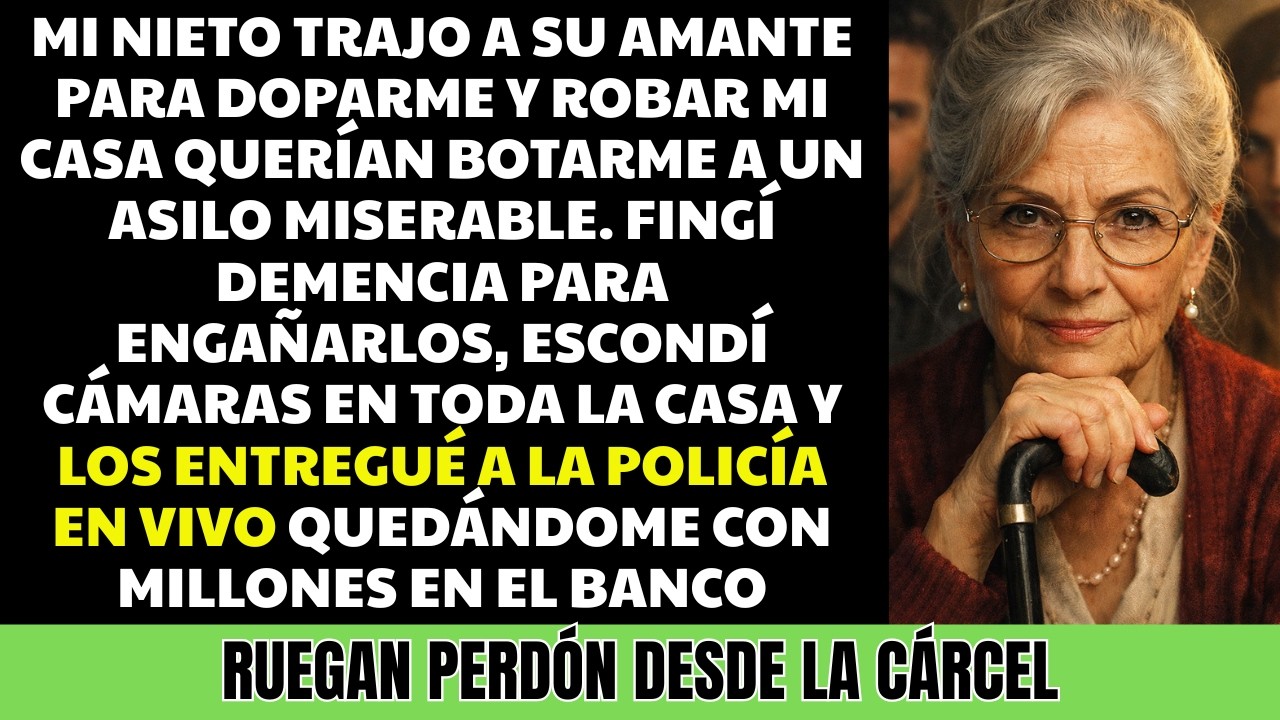 Su propio nieto trajo a una falsa enfermera para robarle su casa... Al llegar el notario...