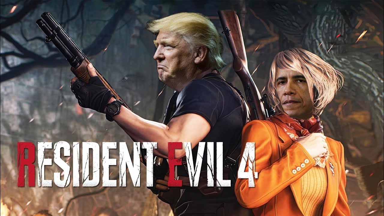 AI Presidents and Friends Play Resident Evil 4