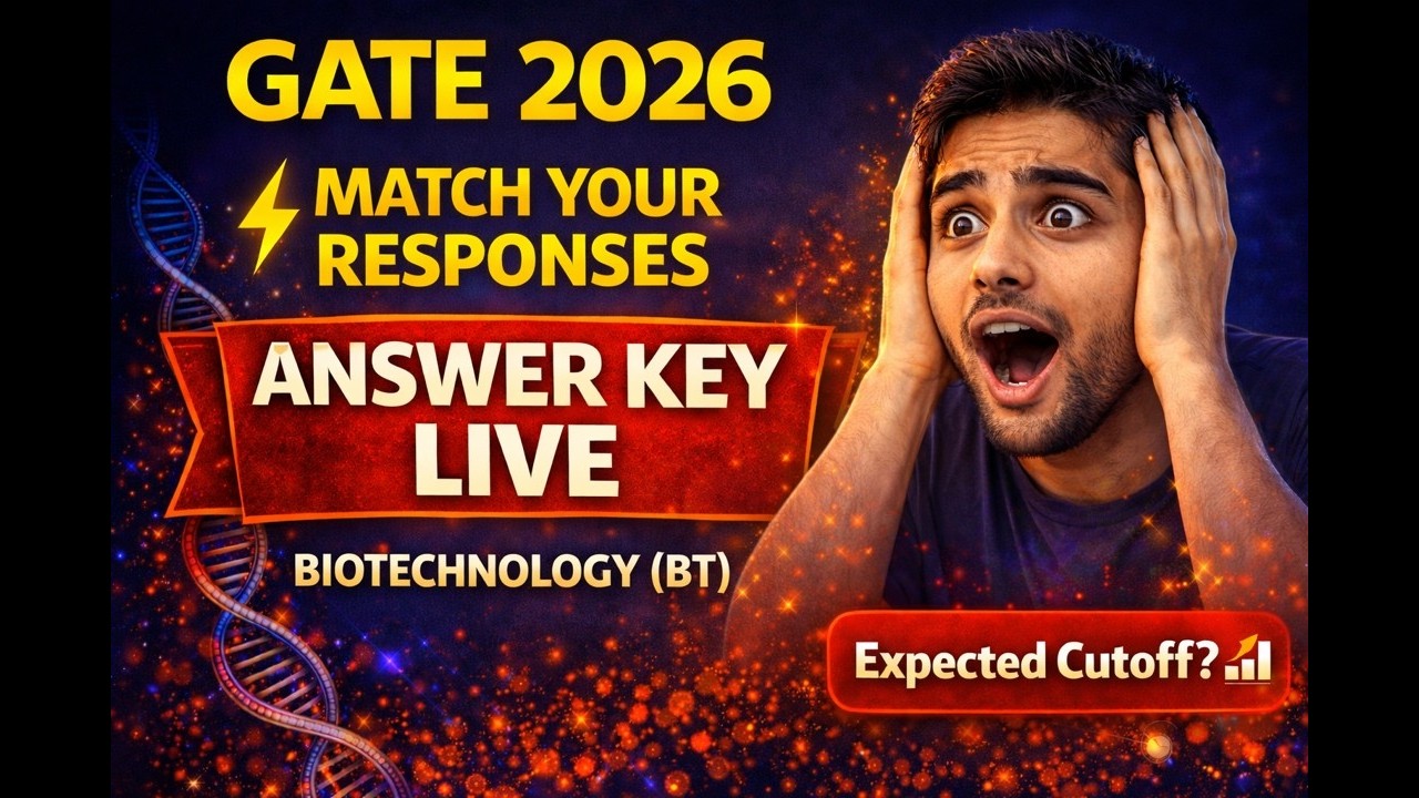 GATE 2026 Biotechnology BT | Complete Question Paper Solutions & Analysis